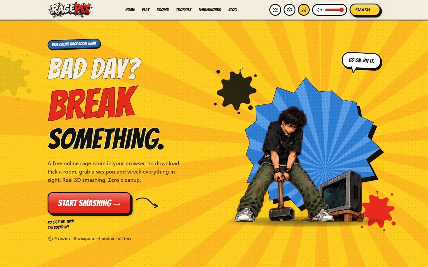 Ragepit home page